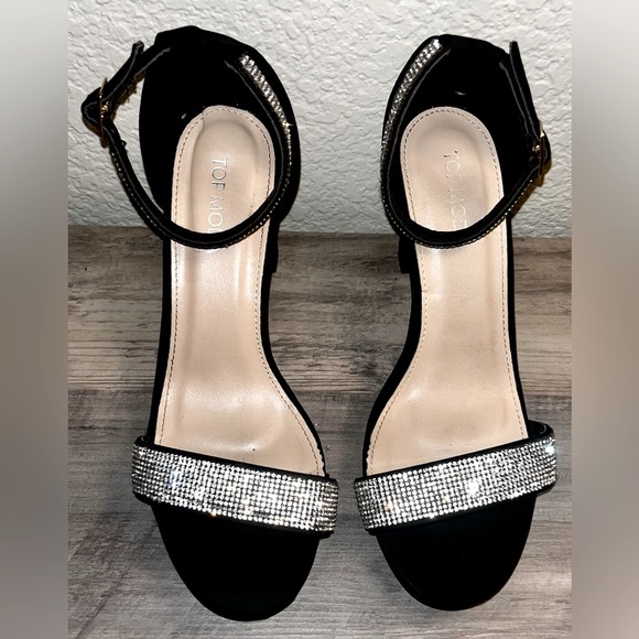 TOP MODA HIGHHEELS BLACK 7.0 - Picture 1 of 6